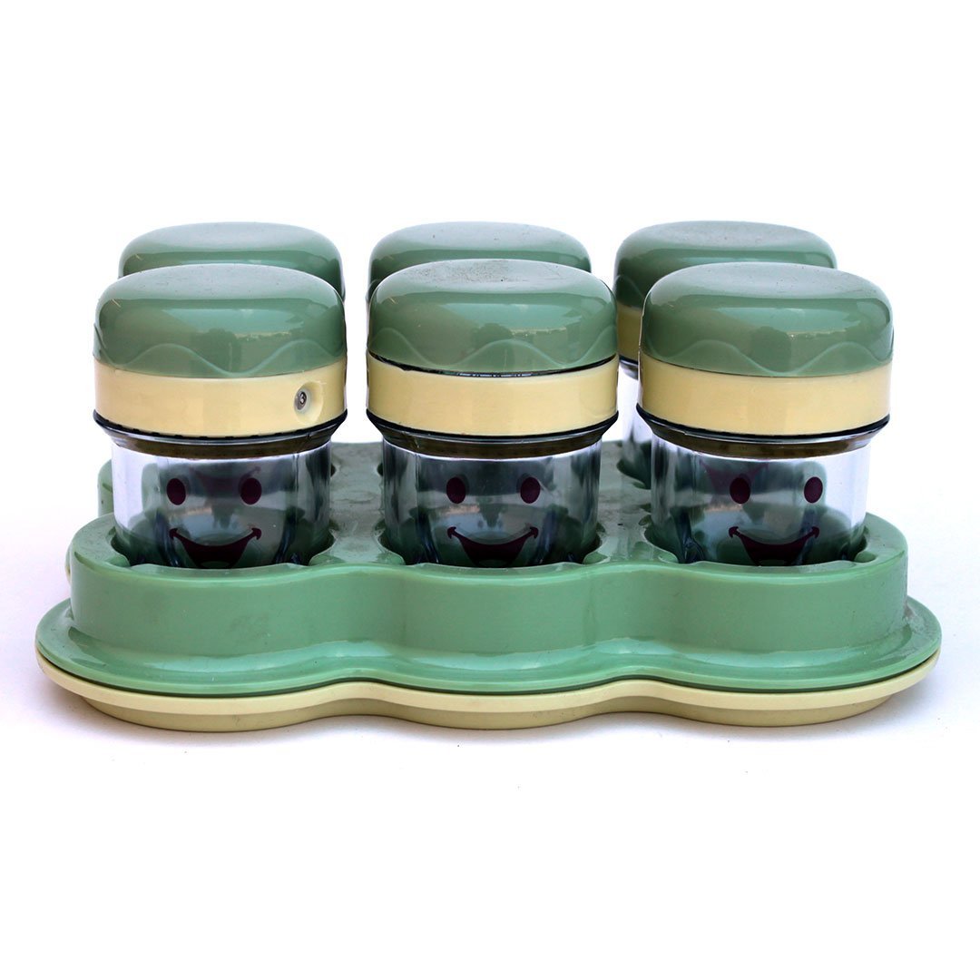 baby bullet six cups with date dial lids includes tray
