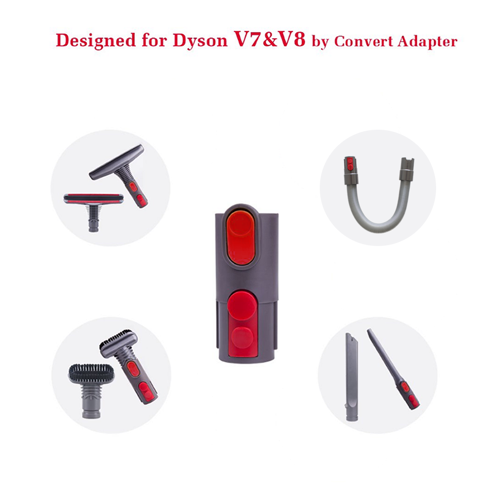 Attachments Compatible with Dyson V10,V10 Absolute,V8,V8 Absolute,V6, V7, DC58,DC59, 5 Packs Replacement Dyson Absolute Cordless Stick Vacuum Hose Parts
