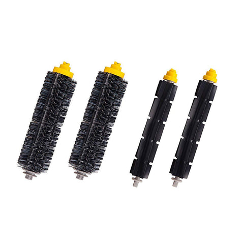 Brush Kit Compatible with Roomba 690 650 620 630 652 655 660 760 770 780 Vacuum Cleaner, Accessories Replace Parts Bristle Brush Flexible Beater Brush 2pcs