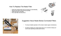Compatible with Neato Botvac Connected Filters1 Pcs,Replacement Parts for All Neato Botvac,Neato Botvac D & Connected Series D80 D5 D3 D85 D7