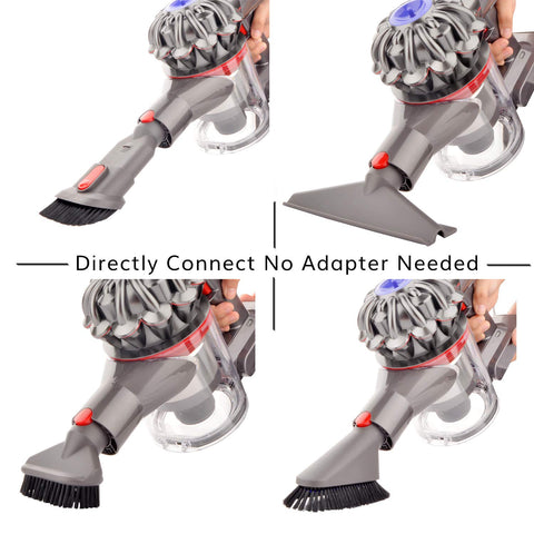 Fullclean Attachment Hose Kit Compatible with Dyson V8 V7 V10 V11 Absolute Cordless,V7 Animal Trigger Motorhead Car+Boat,V10 Animal Motorhead Brush Accessories(Directly Connect,No Adapter Needed)