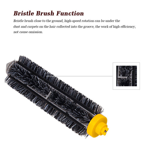 Brush Kit Compatible with Roomba 690 650 620 630 652 655 660 760 770 780 Vacuum Cleaner, Accessories Replace Parts Bristle Brush Flexible Beater Brush 2pcs