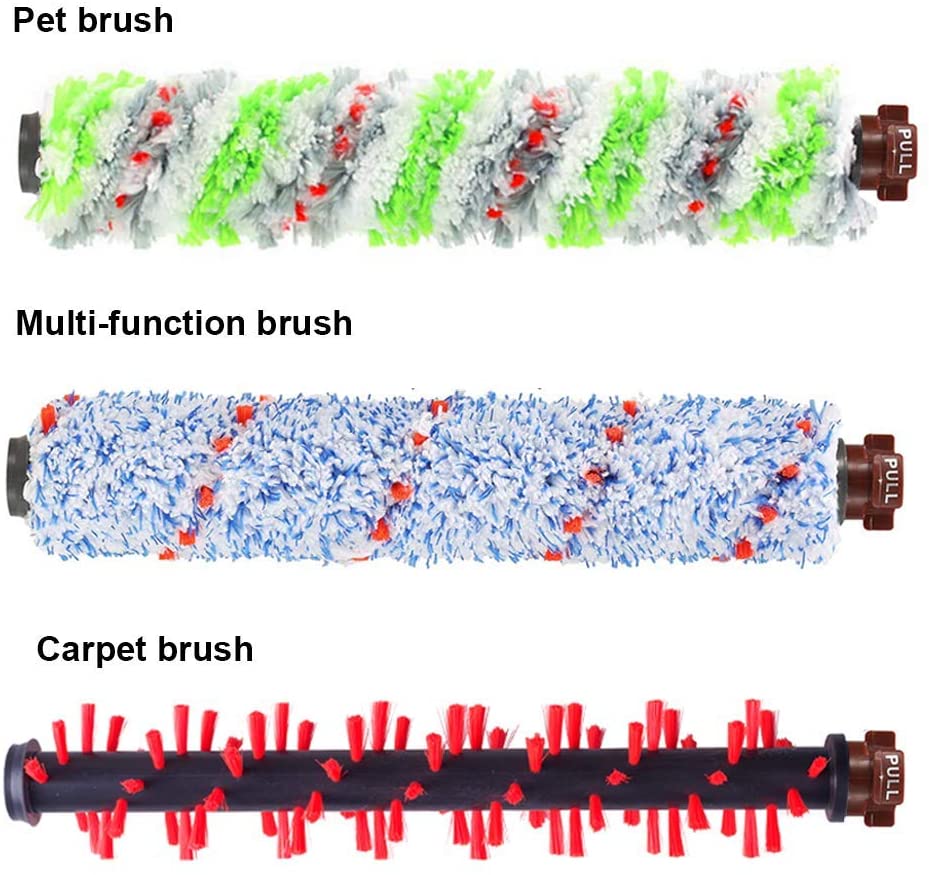 Compatible with Bissell Crosswave 1 Pack 2306 Multi-Surface Pet Brush Roll + 1 Pack 1934 Area Rug Brush Roll + 1 Pack Multi-Surface 1868 Brush Roll + 2 Pack 1866 Vacuum Filter Replacement Kit