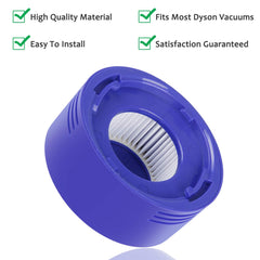 Replacement Dyson V8 Post Filter Bundle,Fit for Dyson Post Assembly V7 V8 Animal and Absolute Cordless Vacuum (2pcs Pre Filter and 1pc HEPA Post-Filter),Parts # DY-965661-01 DY-967478-01