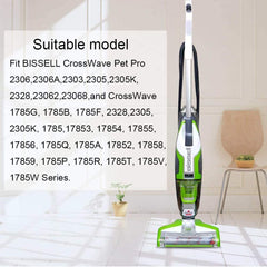 Compatible with Bissell Crosswave 1 Pack 2306 Multi-Surface Pet Brush Roll + 1 Pack 1934 Area Rug Brush Roll + 1 Pack Multi-Surface 1868 Brush Roll + 2 Pack 1866 Vacuum Filter Replacement Kit