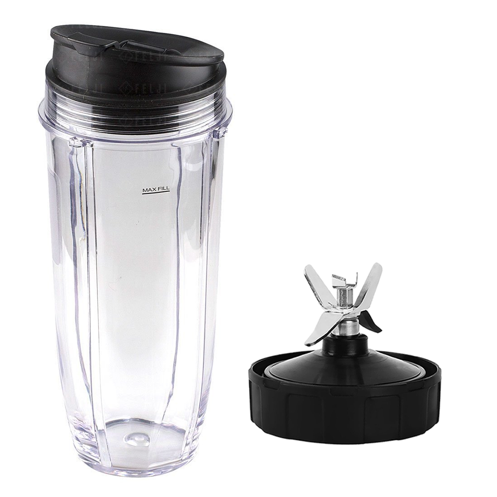 2 Pack 16 oz Cups with To Go Lid and Pro Extractor Blade Assembly