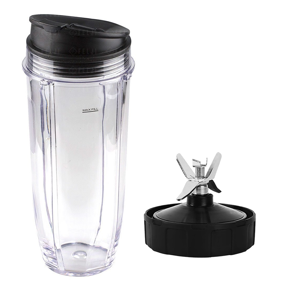 Blender Cups for Ninja Blender, 16OZ Cup with Sip Lids Compatible with  Nutri Ninja Auto IQ