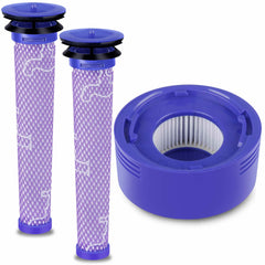 Replacement Dyson V8 Post Filter Bundle,Fit for Dyson Post Assembly V7 V8 Animal and Absolute Cordless Vacuum (2pcs Pre Filter and 1pc HEPA Post-Filter),Parts # DY-965661-01 DY-967478-01