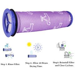 For Dyson DC41, DC65, DC66 Filter, Replacement Dyson Pre&Post Filter for Dyson Animal, Multi Floor and Ball Vacuums,Replaces Part # 920769-01 & 920640-01
