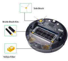 15 pcs Replacement Roomba Vacuum Cleaning Accessories Kits Compatible with Robot Roomba 760 770 780 790 Vacuum Cleaning Robots Parts