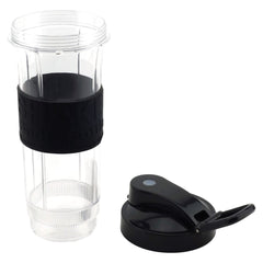 2 pack 20 oz cups with to go lids and flat blade replacement set for magic bullet blenders mb1001