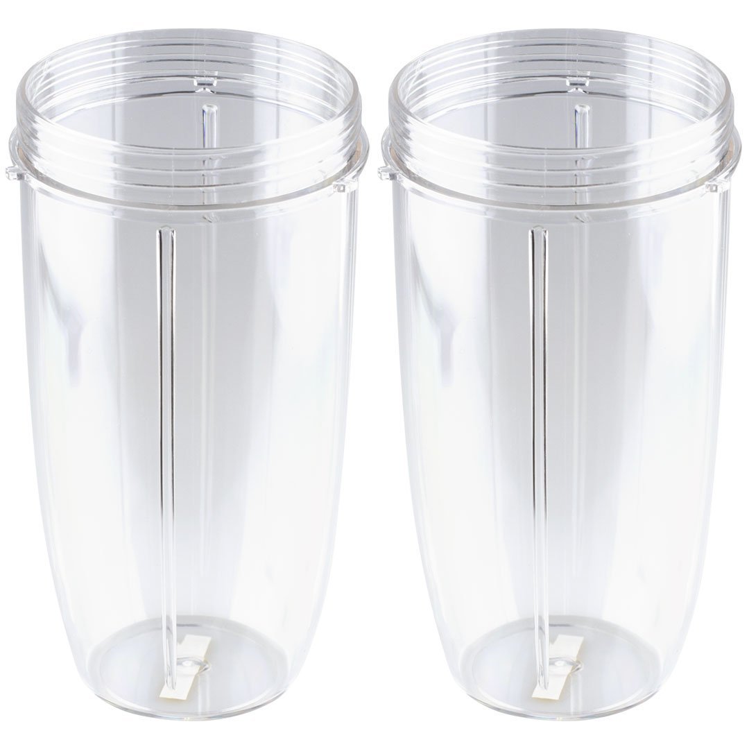2 Pack 24 oz Tall Cup and Extractor Blade Replacement Part Compatible with Nutribullet 600W 900W Blenders NB-101B NB-101S NB-201