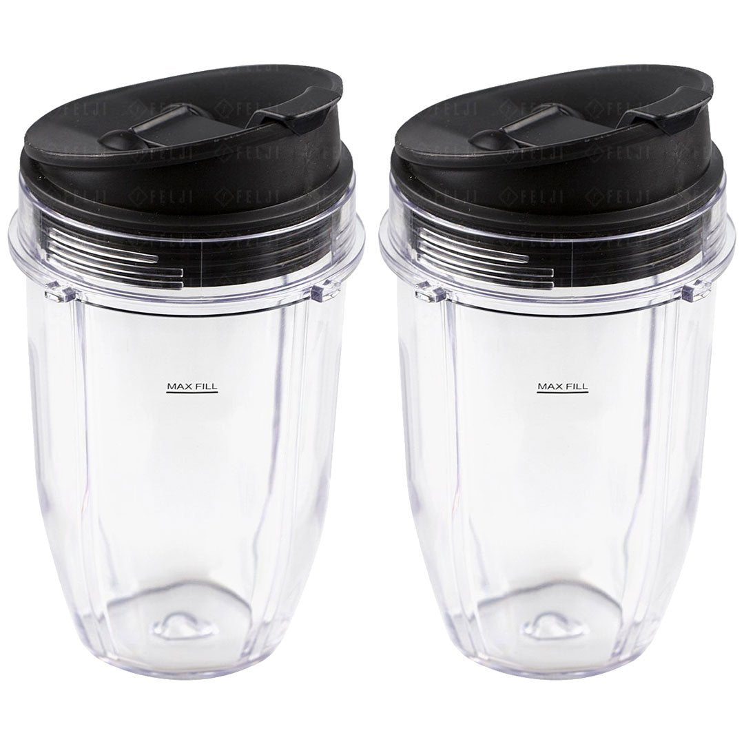 2 pack nutri ninja 18 oz cups with sip seal lids replacement model 427kku450 408kku641