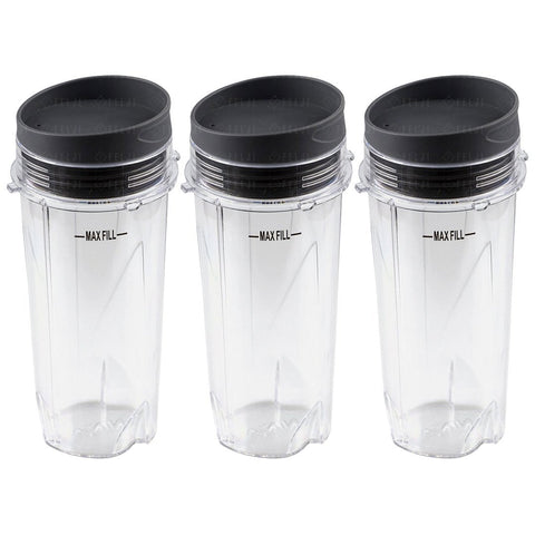 3 nutri ninja 16 oz cups with to go lids replacement model 303kku for bl660 bl663 bl663co bl665q bl740 bl780 bl810 bl820 bl830