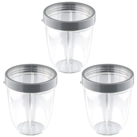 3 pack nutribullet 18 oz short cup with lip ring