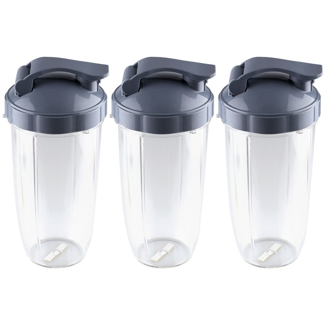 2 Pack 32 oz Colossal Cup with Flip To Go Lid and Extractor Blade  Replacement Parts Compatible with NutriBullet Lean NB-203 1200W Blenders -  BlenderPartsUSA