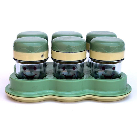 baby bullet six cups with date dial lids includes tray