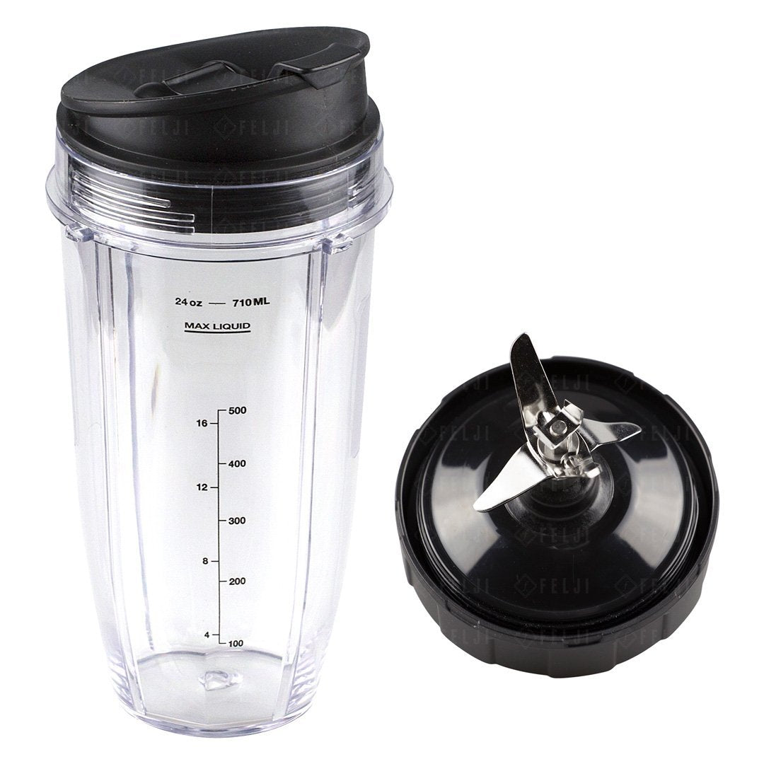 Nutri Ninja 24 oz Cup with Sip and Seal Lid and Extractor Blade