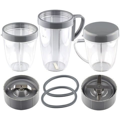 nutribullet 18 oz 24 oz cups extractor and milling blades 2 gaskets combo
