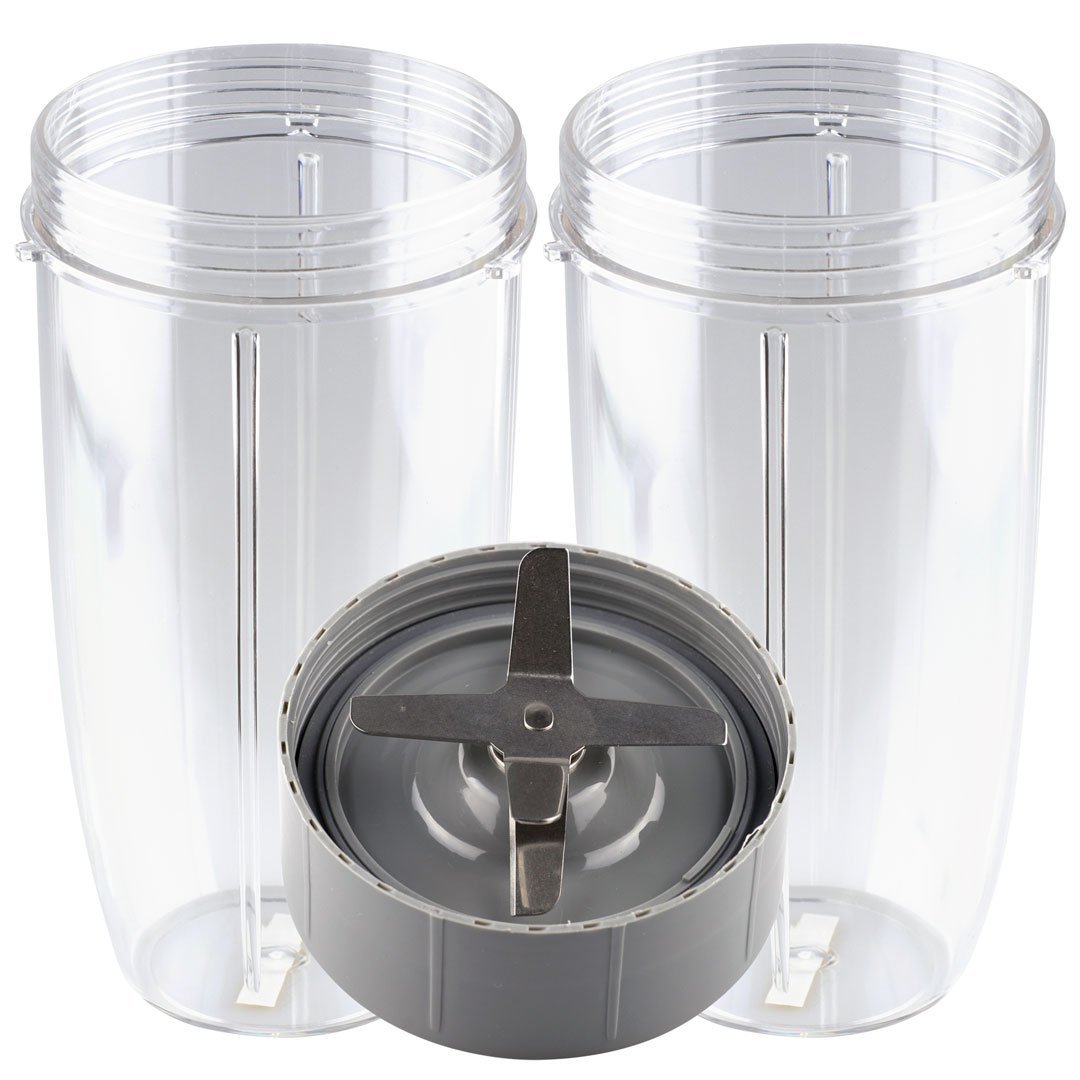 32Oz Blender Cups For Nutribullet Blender 600W And 900W Models NB-101B,  NB-101S, NB-201, Replacement Extractor Blade