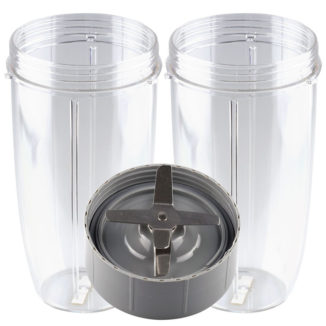 32 oz Colossal Cup and Extractor Blade Replacement Parts Compatible with Nutribullet 600W 900W Blenders NB-101B NB-101S