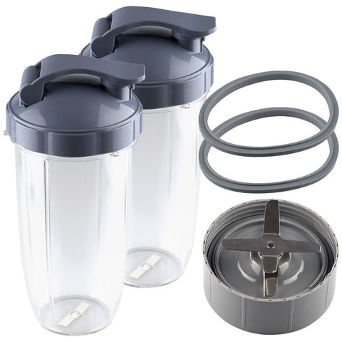 nutribullet extractor blade 2 32 oz colossal cups with flip to go lids and 2 gaskets