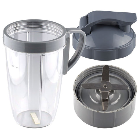 nutribullet extractor blade 24 oz tall cup with handled lip ring and flip to go lid