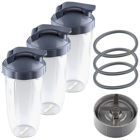 nutribullet extractor blade 3 32 oz colossal cups with flip to go lids and 3 gaskets