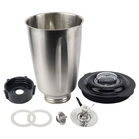 oster 6 cup stainless steel jar no handle combo set with coupling