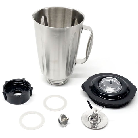 stainless steel jar with handle set and coupling for oster blenders