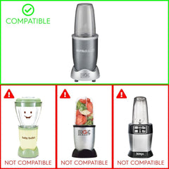 2 Pack Rubber Blade Gear Replacement Parts Compatible with NutriBullet 600W 900W 1000W 1200W Blenders NB-101B NB-101S NB-201 NB-202 NB-203 NB-204