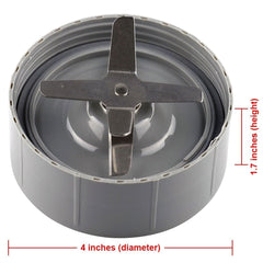 Extractor Blade and Flat Milling Blade Replacement Parts Compatible with NutriBullet 600W 900W Blenders NB-101B NB-101S NB-201