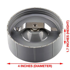 Extractor Blade and Flat Milling Blade Replacement Parts Compatible with NutriBullet 600W 900W Blenders NB-101B NB-101S NB-201